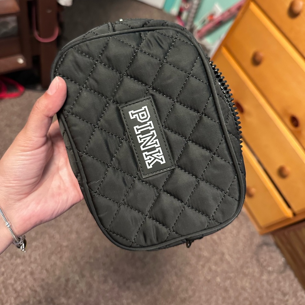 PINK Victoria's Secret Quilted Black Bag
